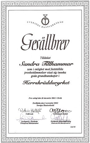 Gesällbrev herr